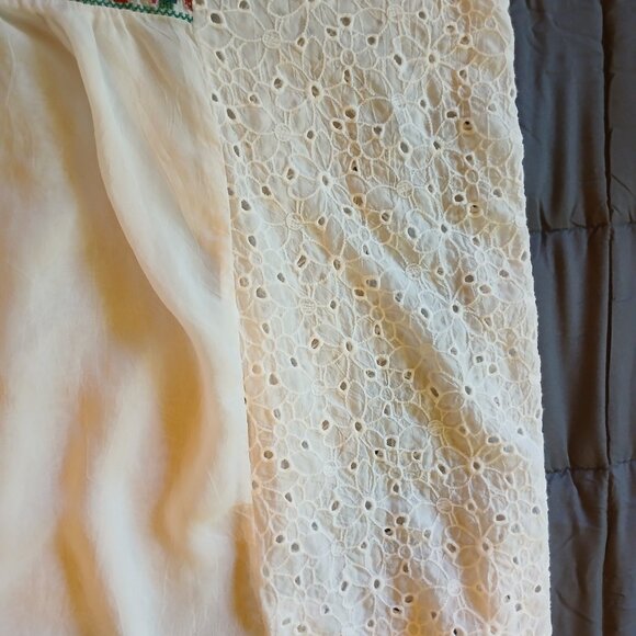 *Host Pick* Johnny Was Collection Petals Embroidered Eyelet Georgette Tunic, 2x - Picture 12 of 16